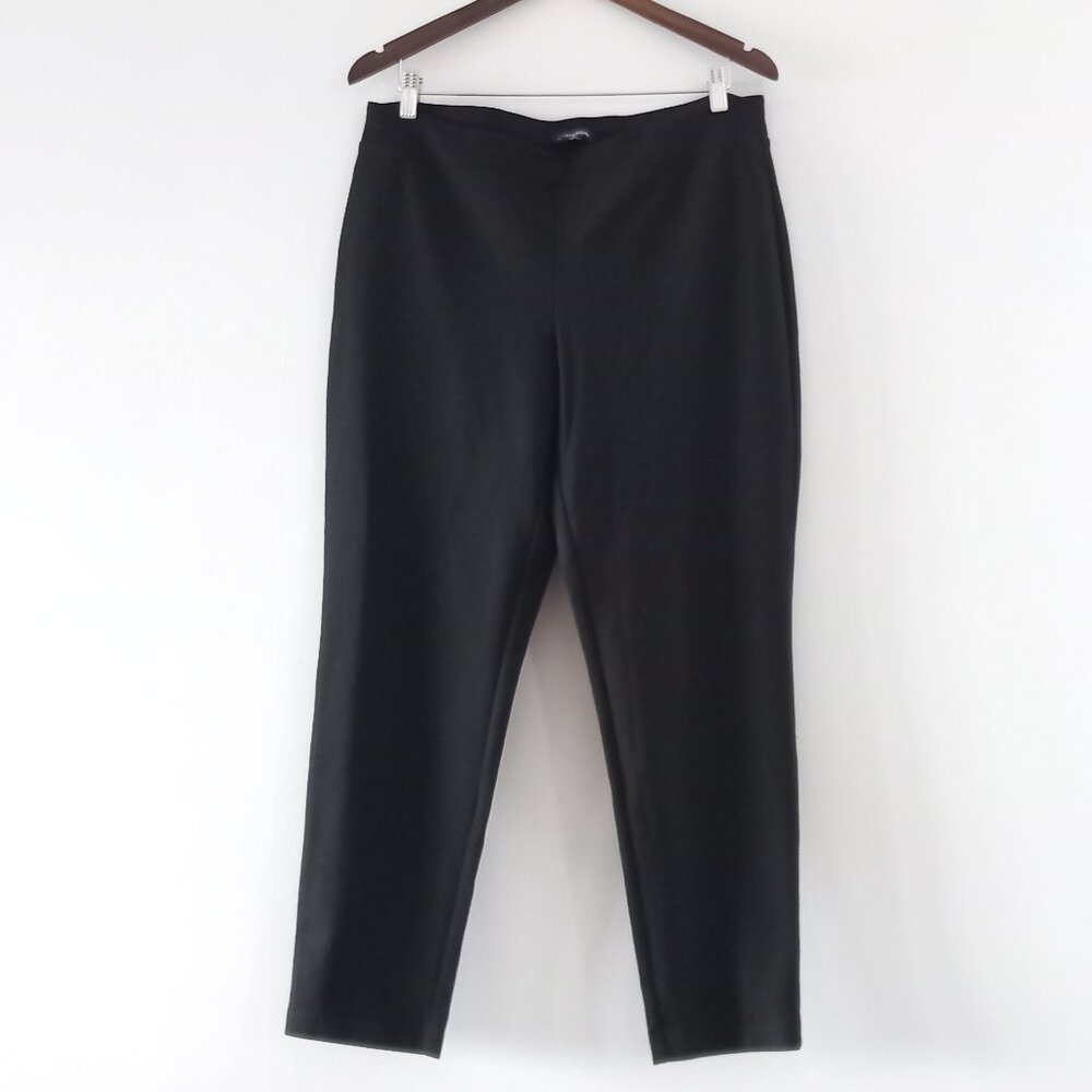 Eileen Fisher Black Cropped Ankle Pants